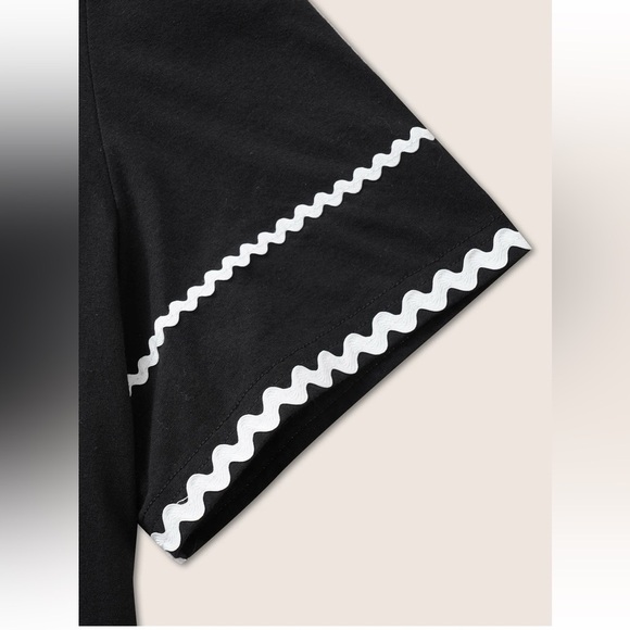 BloomChic Plus Size 2XL Cotton Contrast Trim Round Neck T-shirt us18-20 - Picture 4 of 7